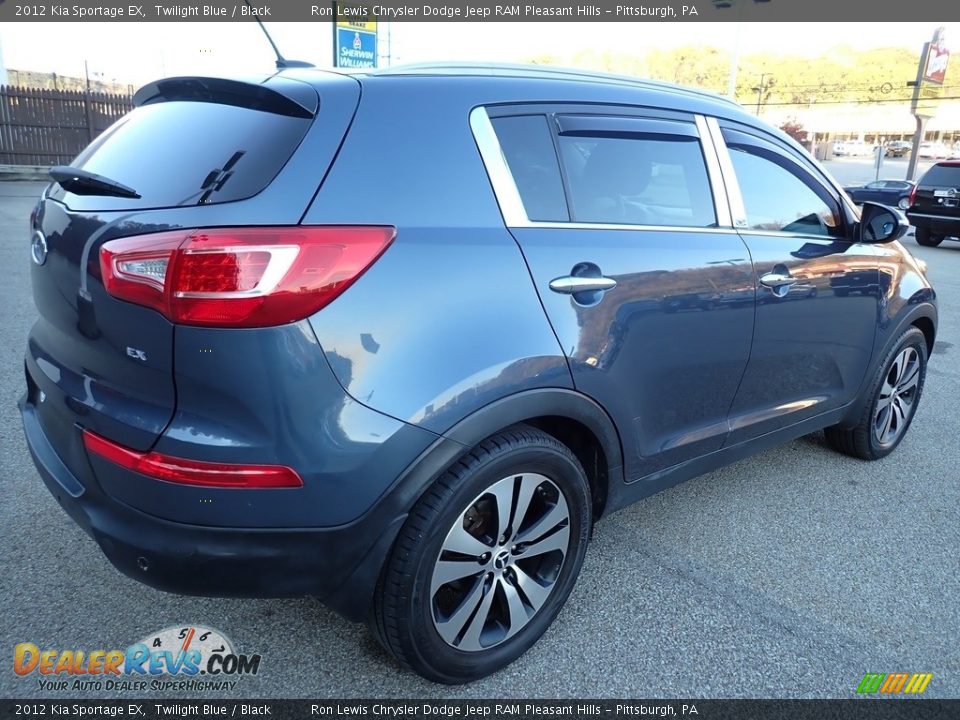 2012 Kia Sportage EX Twilight Blue / Black Photo #6