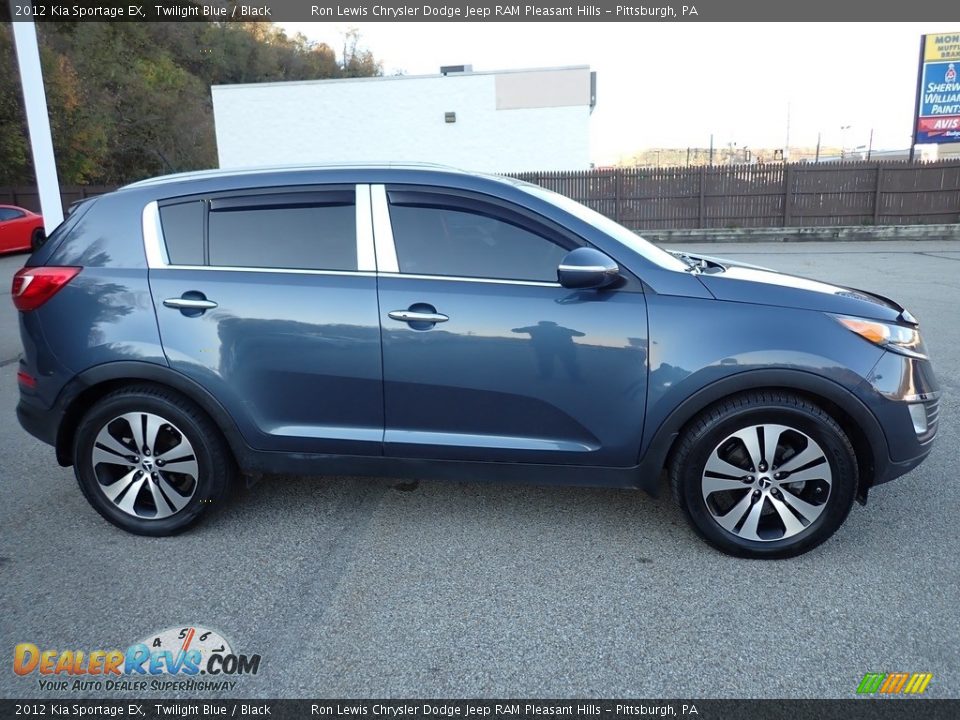 2012 Kia Sportage EX Twilight Blue / Black Photo #7