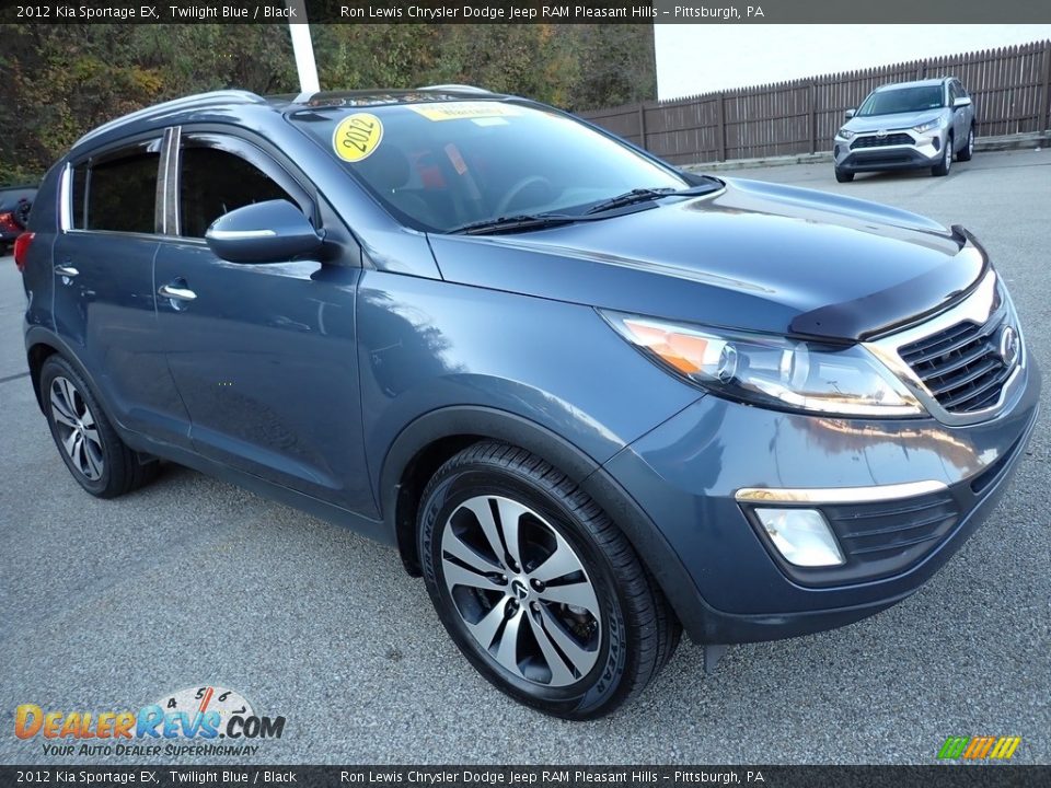 2012 Kia Sportage EX Twilight Blue / Black Photo #8