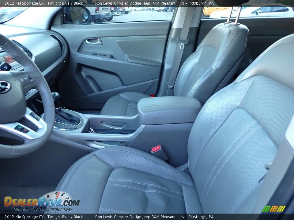 2012 Kia Sportage EX Twilight Blue / Black Photo #11