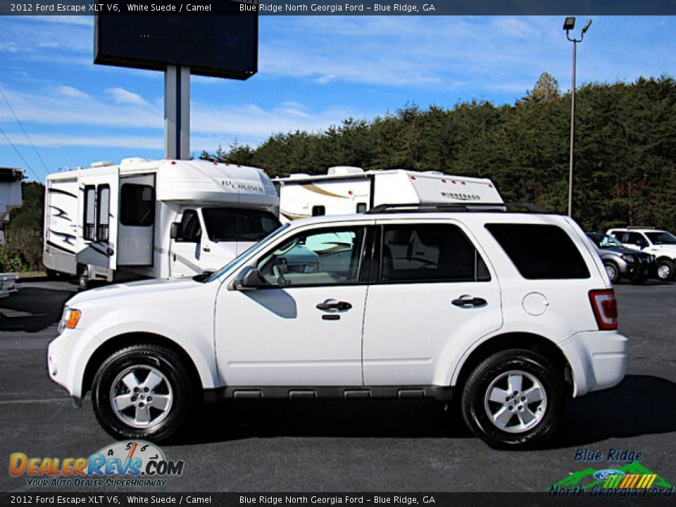 2012 Ford Escape XLT V6 White Suede / Camel Photo #2