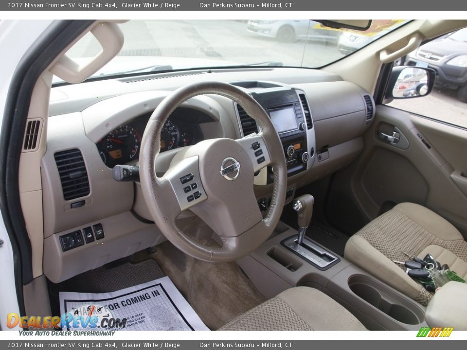 Beige Interior - 2017 Nissan Frontier SV King Cab 4x4 Photo #10