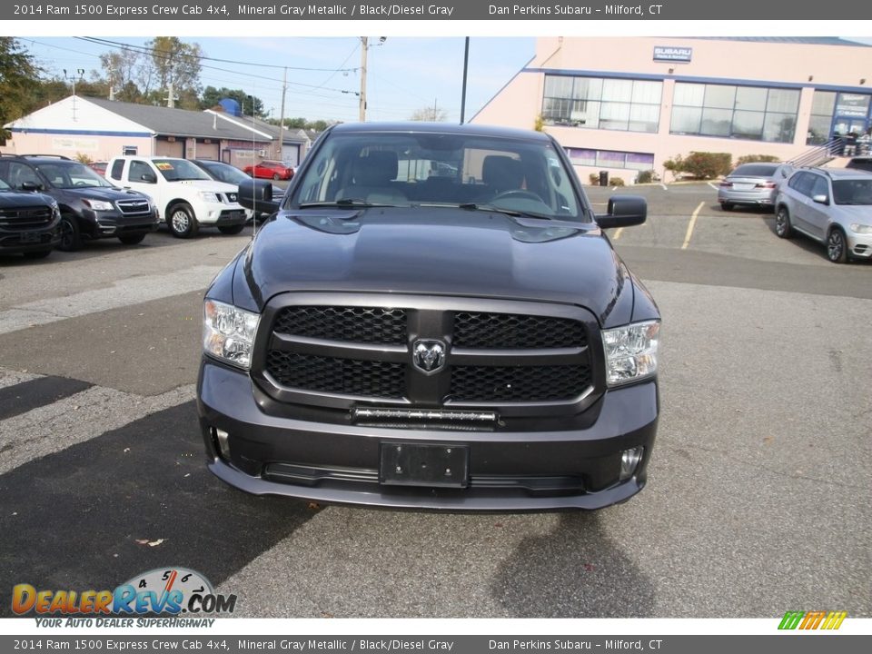 2014 Ram 1500 Express Crew Cab 4x4 Mineral Gray Metallic / Black/Diesel Gray Photo #2