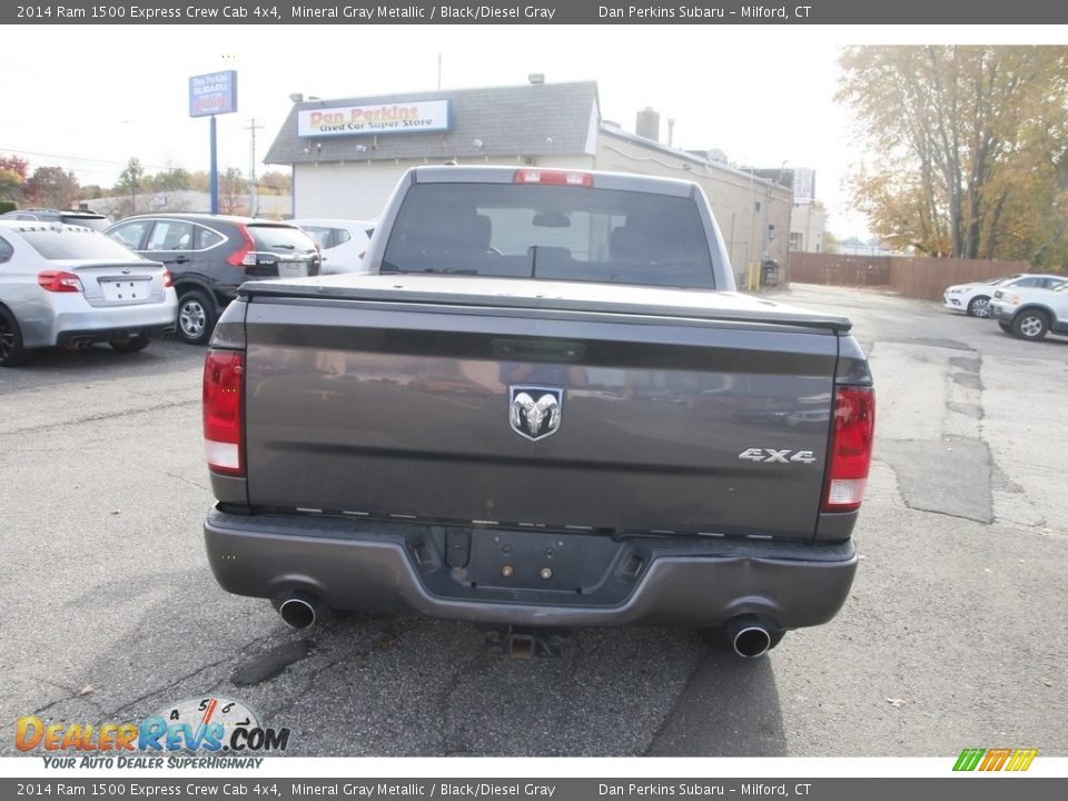 2014 Ram 1500 Express Crew Cab 4x4 Mineral Gray Metallic / Black/Diesel Gray Photo #6