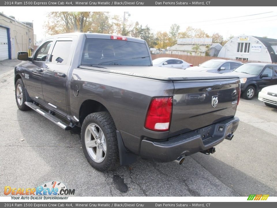 2014 Ram 1500 Express Crew Cab 4x4 Mineral Gray Metallic / Black/Diesel Gray Photo #7