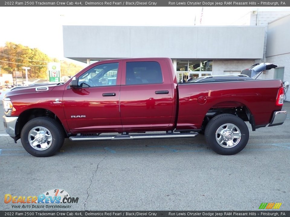 2022 Ram 2500 Tradesman Crew Cab 4x4 Delmonico Red Pearl / Black/Diesel Gray Photo #2