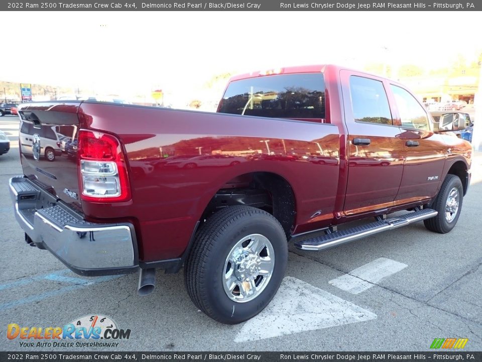 2022 Ram 2500 Tradesman Crew Cab 4x4 Delmonico Red Pearl / Black/Diesel Gray Photo #6