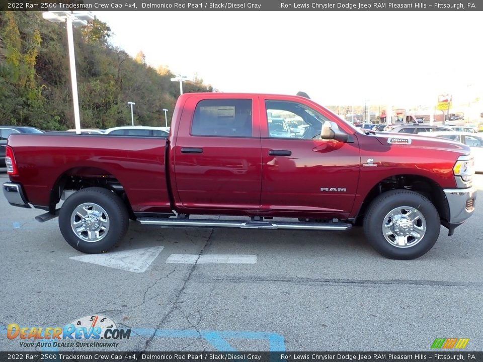 2022 Ram 2500 Tradesman Crew Cab 4x4 Delmonico Red Pearl / Black/Diesel Gray Photo #7