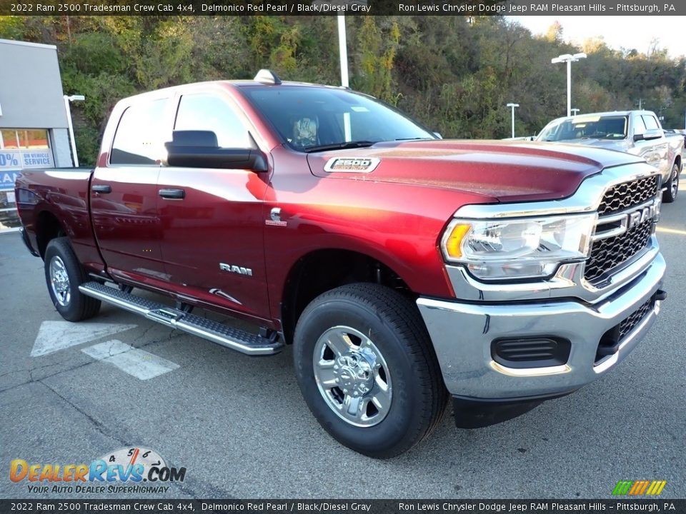 2022 Ram 2500 Tradesman Crew Cab 4x4 Delmonico Red Pearl / Black/Diesel Gray Photo #8