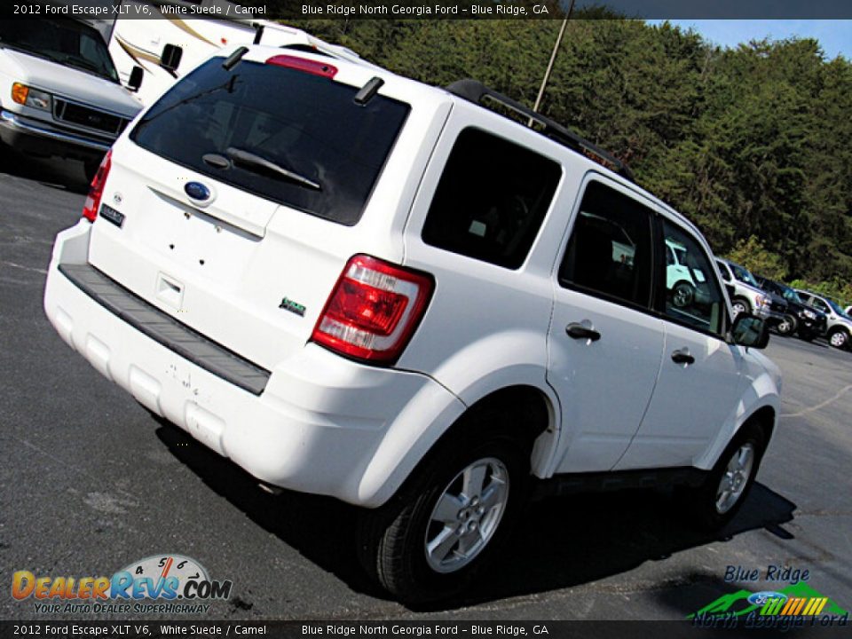 2012 Ford Escape XLT V6 White Suede / Camel Photo #24