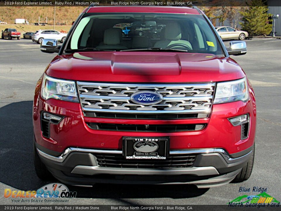 2019 Ford Explorer Limited Ruby Red / Medium Stone Photo #8