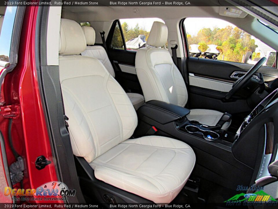 2019 Ford Explorer Limited Ruby Red / Medium Stone Photo #12