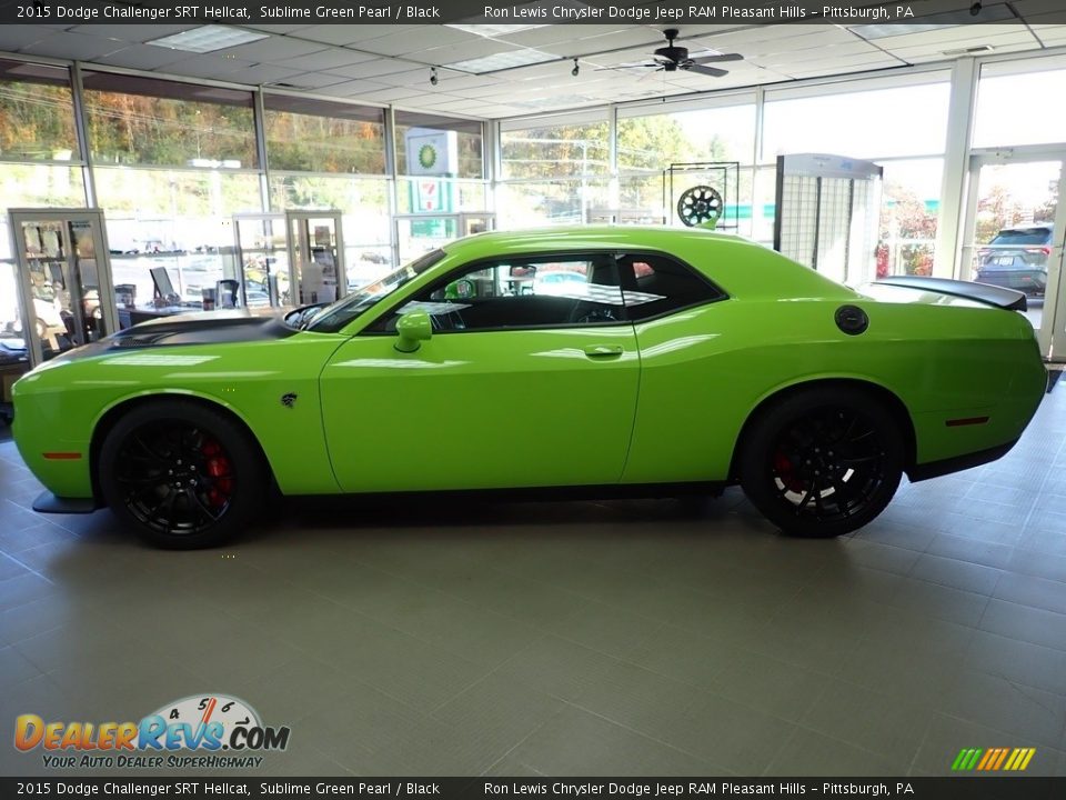 2015 Dodge Challenger SRT Hellcat Sublime Green Pearl / Black Photo #2