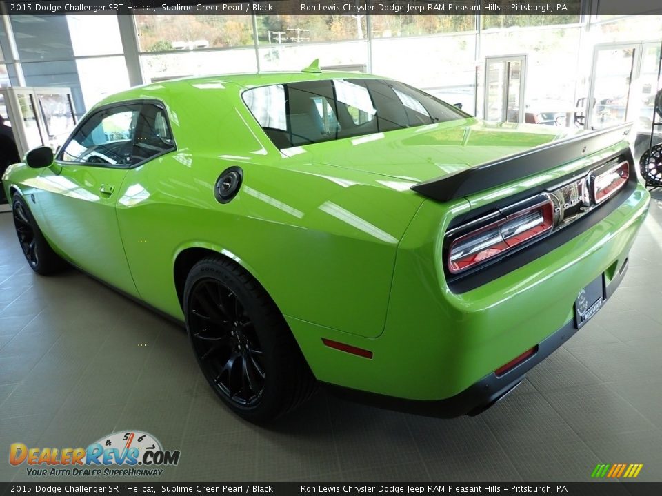 2015 Dodge Challenger SRT Hellcat Sublime Green Pearl / Black Photo #3