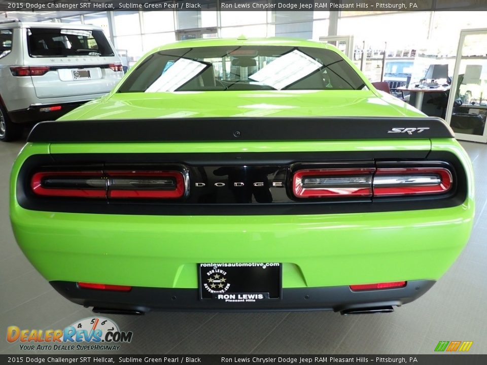 2015 Dodge Challenger SRT Hellcat Sublime Green Pearl / Black Photo #4