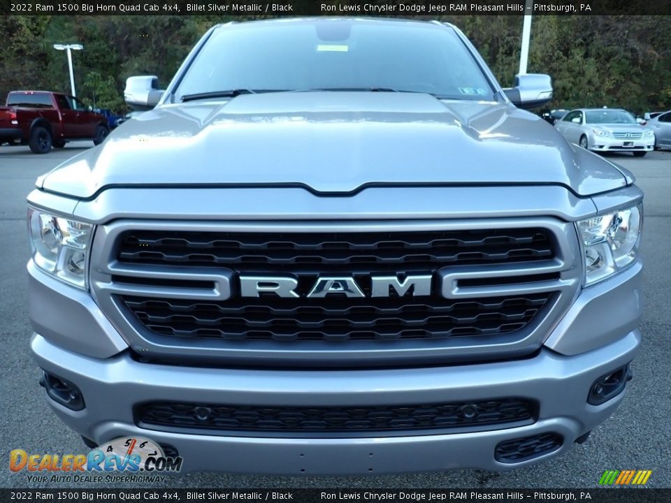 2022 Ram 1500 Big Horn Quad Cab 4x4 Billet Silver Metallic / Black Photo #8