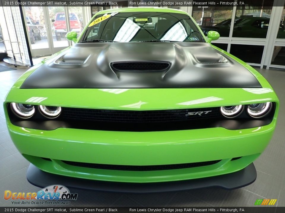 2015 Dodge Challenger SRT Hellcat Sublime Green Pearl / Black Photo #9