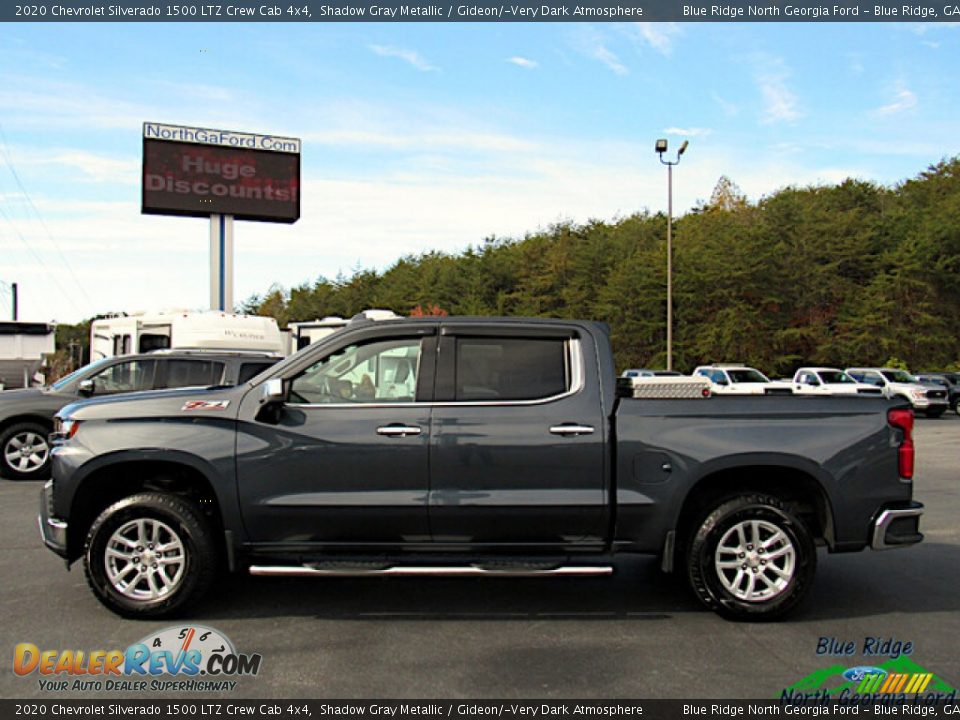 2020 Chevrolet Silverado 1500 LTZ Crew Cab 4x4 Shadow Gray Metallic / Gideon/­Very Dark Atmosphere Photo #2