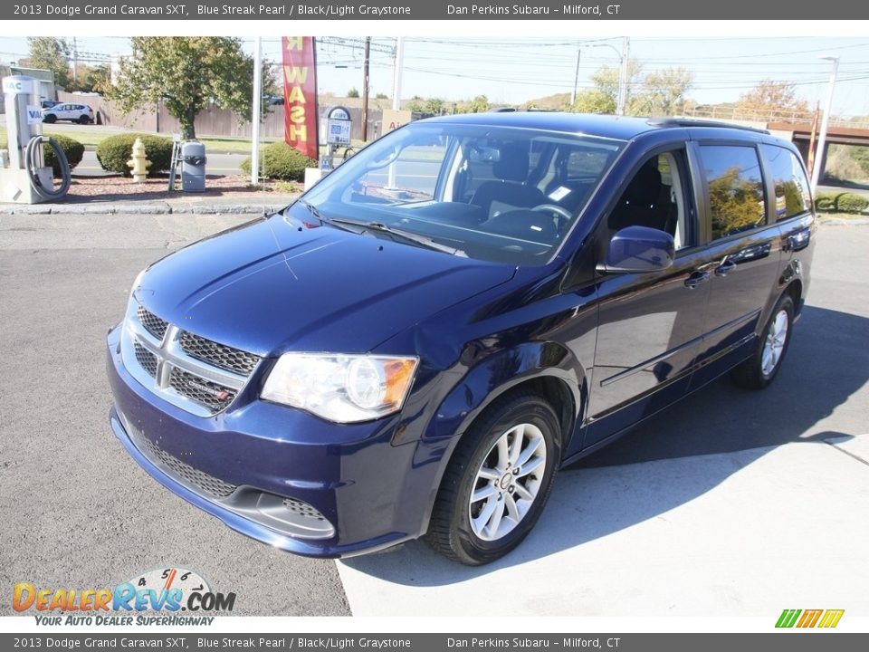 2013 Dodge Grand Caravan SXT Blue Streak Pearl / Black/Light Graystone Photo #1