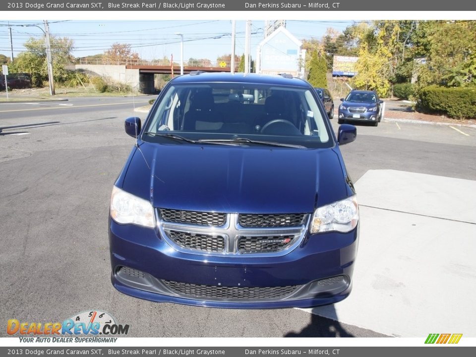 2013 Dodge Grand Caravan SXT Blue Streak Pearl / Black/Light Graystone Photo #2