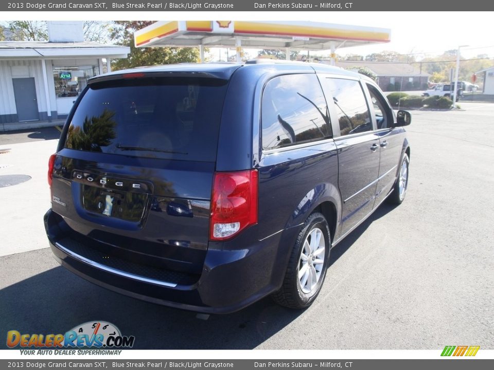 2013 Dodge Grand Caravan SXT Blue Streak Pearl / Black/Light Graystone Photo #5