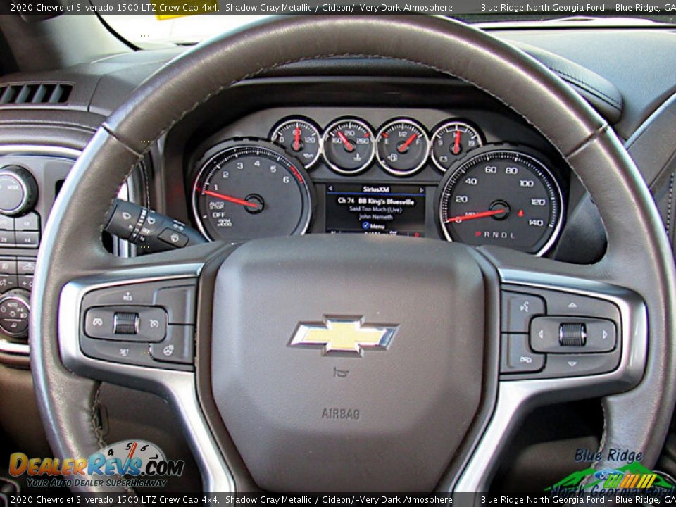 2020 Chevrolet Silverado 1500 LTZ Crew Cab 4x4 Shadow Gray Metallic / Gideon/­Very Dark Atmosphere Photo #16