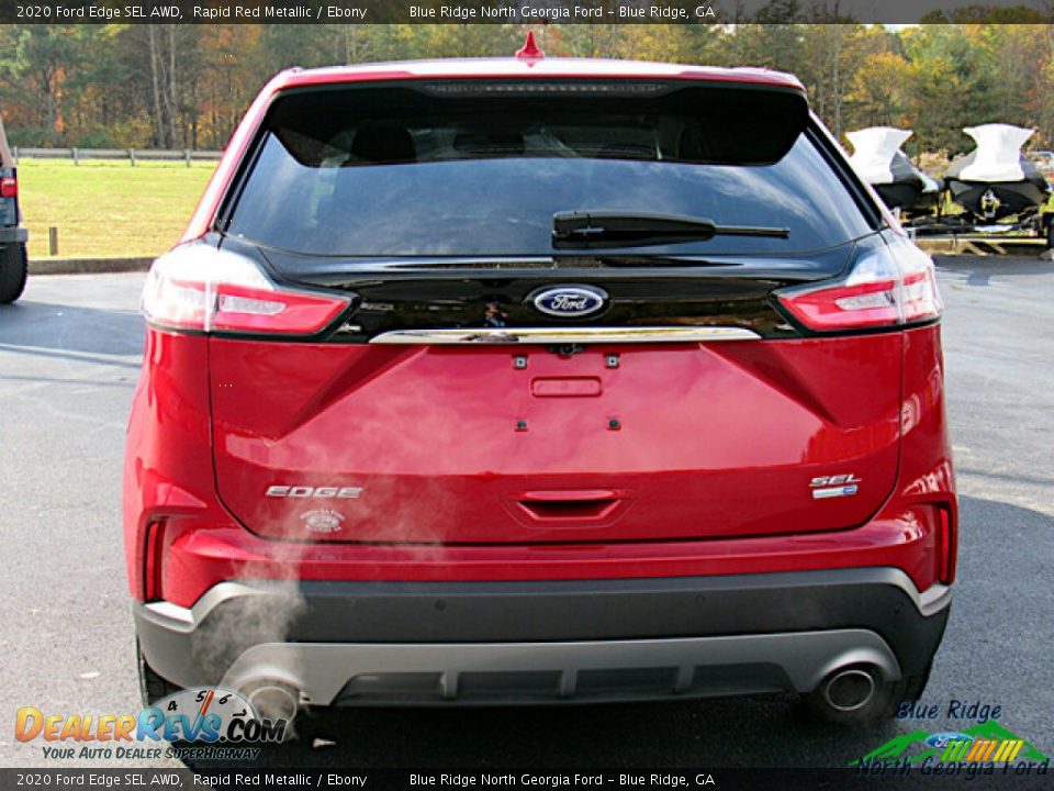 2020 Ford Edge SEL AWD Rapid Red Metallic / Ebony Photo #4