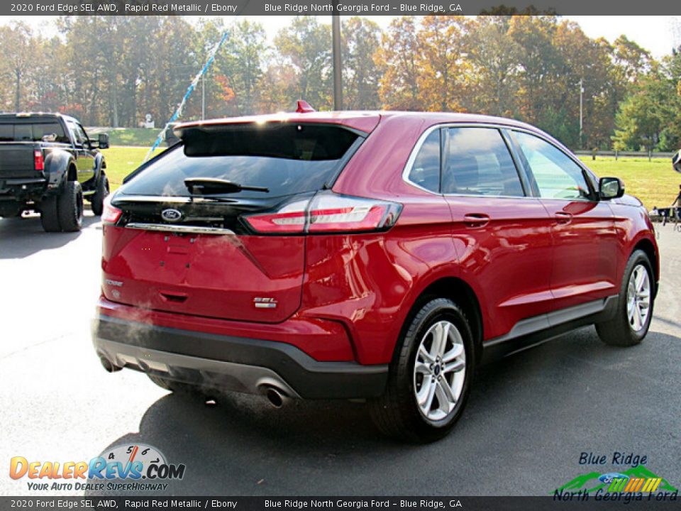 2020 Ford Edge SEL AWD Rapid Red Metallic / Ebony Photo #5