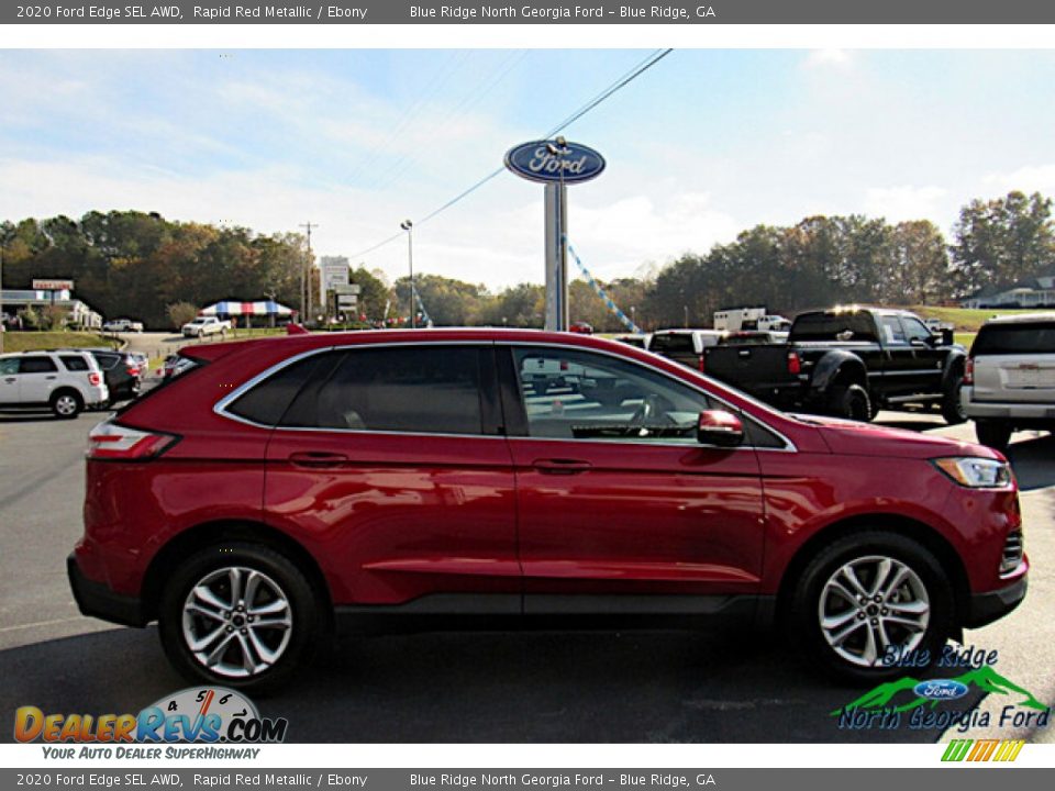 2020 Ford Edge SEL AWD Rapid Red Metallic / Ebony Photo #6