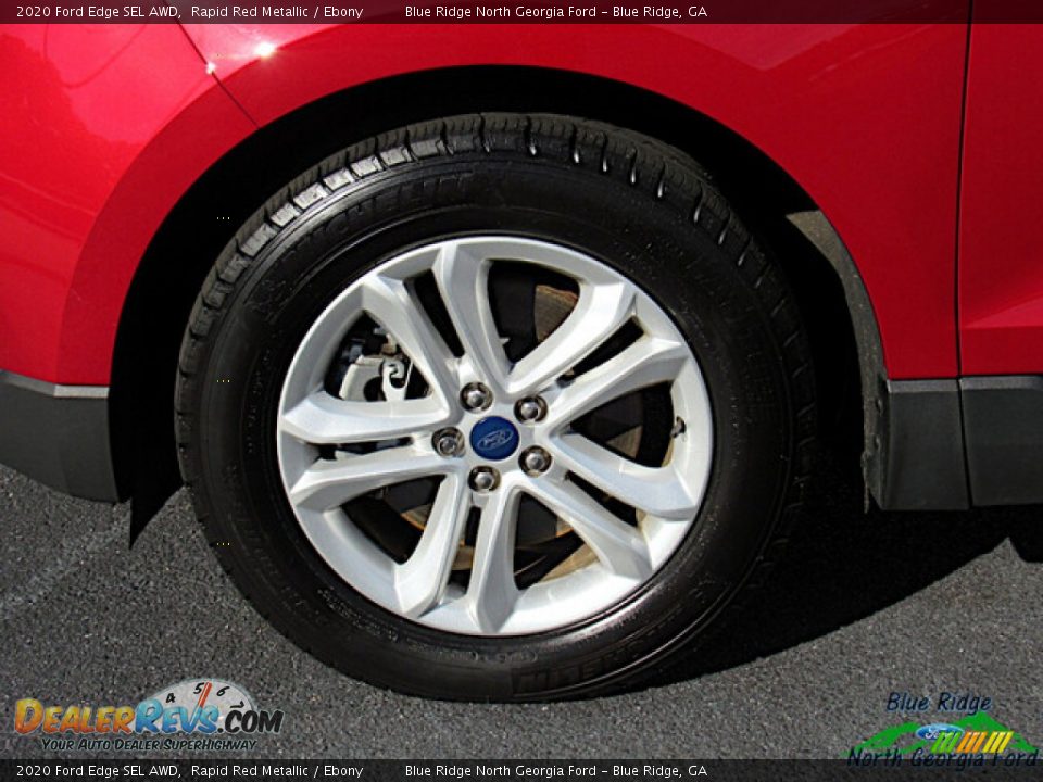 2020 Ford Edge SEL AWD Rapid Red Metallic / Ebony Photo #9