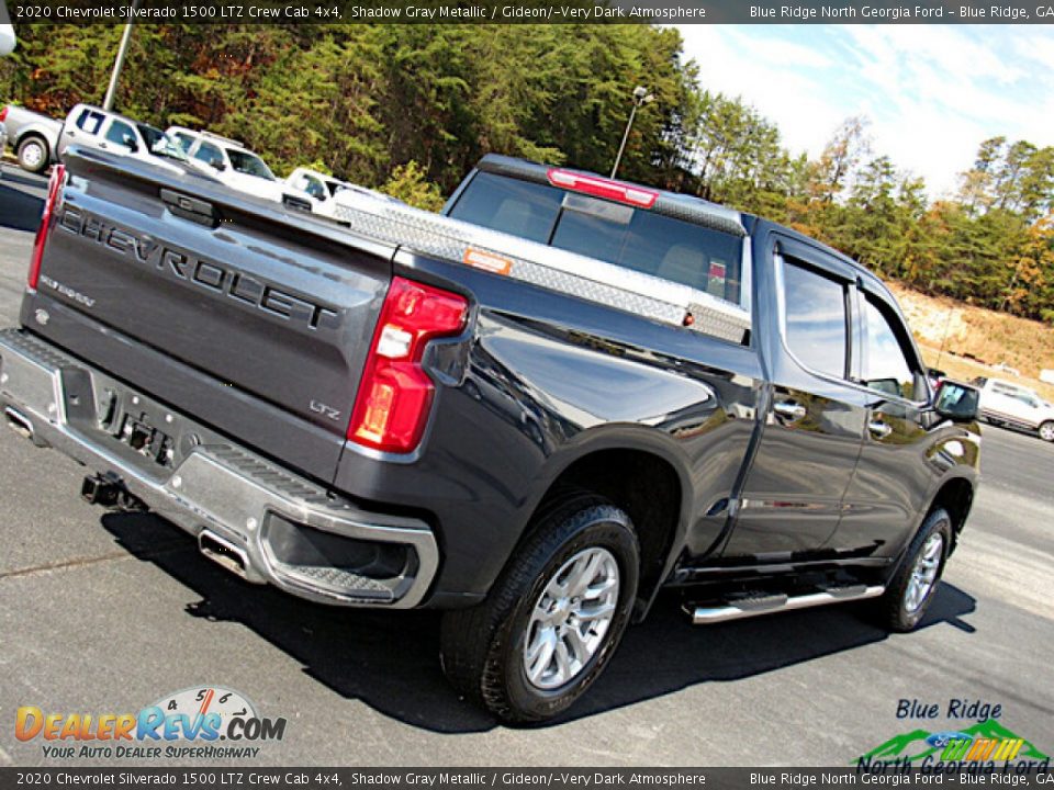 2020 Chevrolet Silverado 1500 LTZ Crew Cab 4x4 Shadow Gray Metallic / Gideon/­Very Dark Atmosphere Photo #27