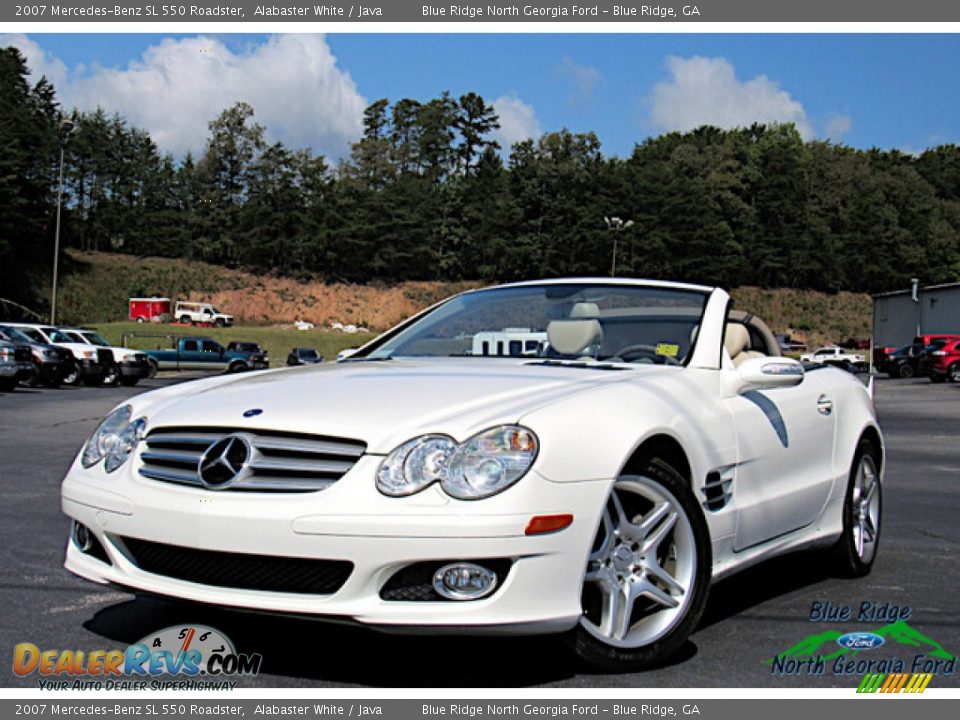 2007 Mercedes-Benz SL 550 Roadster Alabaster White / Java Photo #1