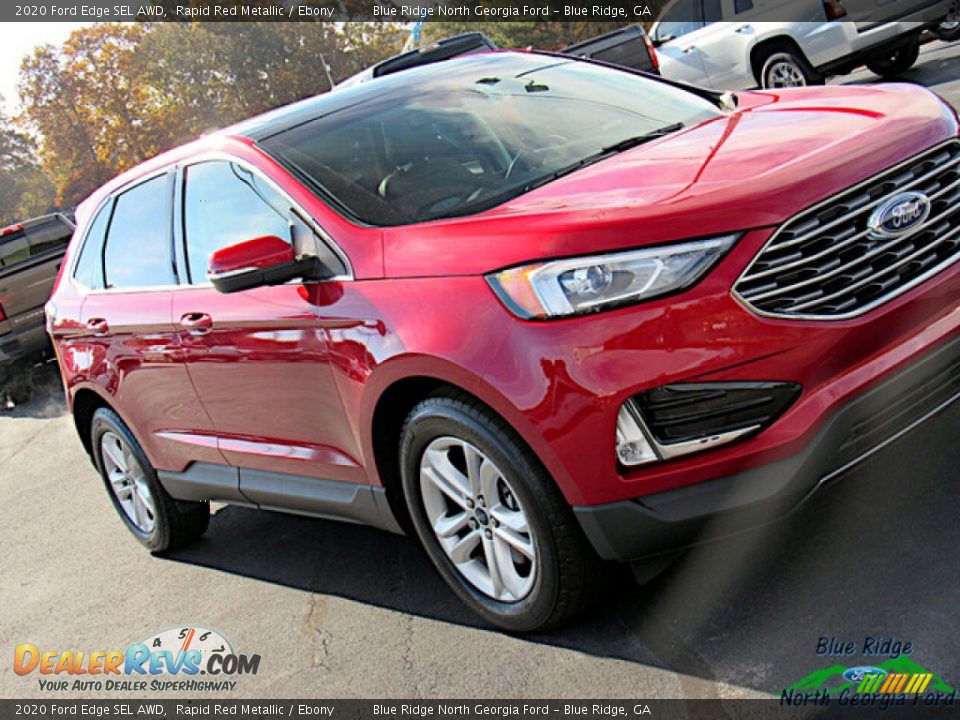 2020 Ford Edge SEL AWD Rapid Red Metallic / Ebony Photo #28