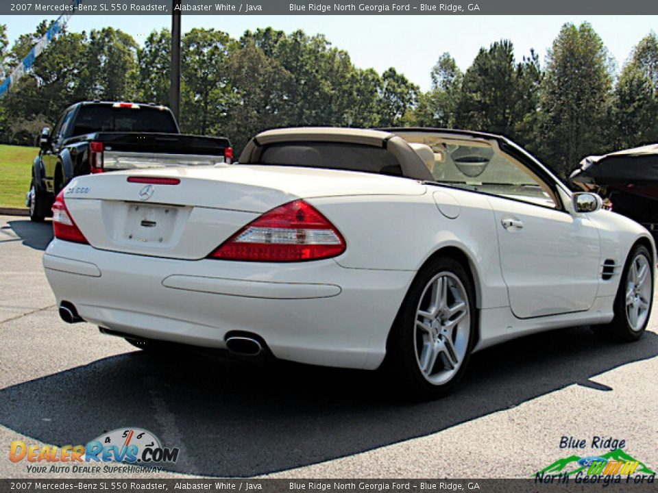 2007 Mercedes-Benz SL 550 Roadster Alabaster White / Java Photo #5