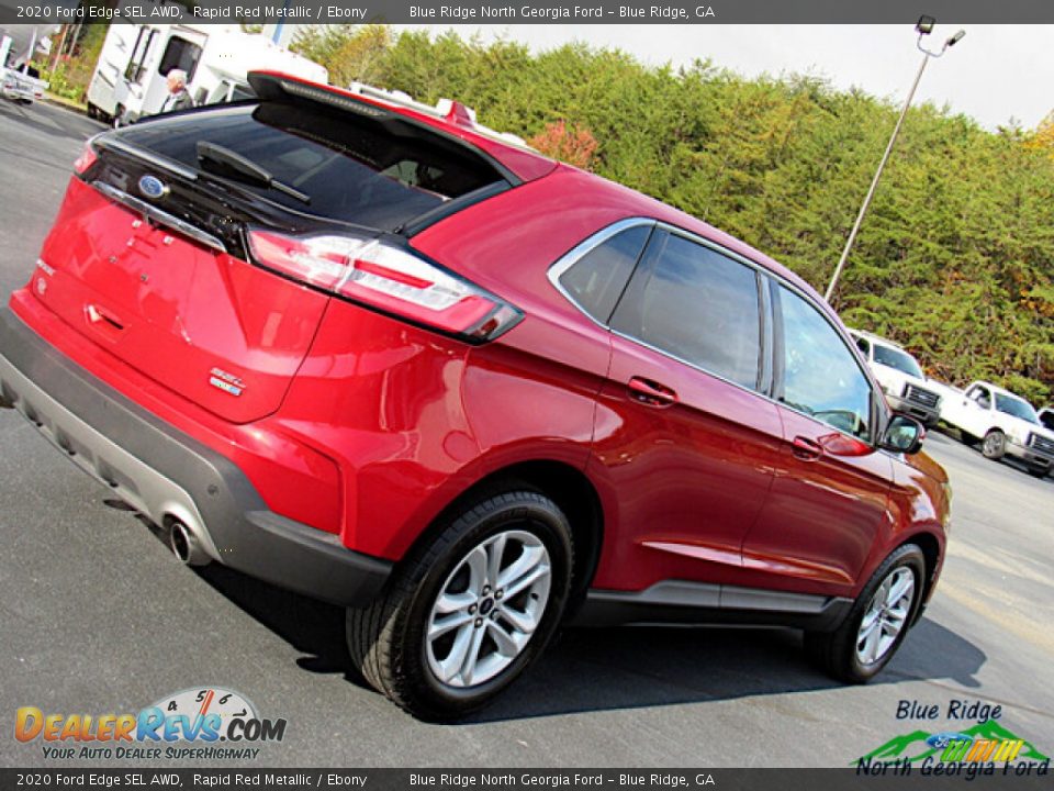 2020 Ford Edge SEL AWD Rapid Red Metallic / Ebony Photo #29