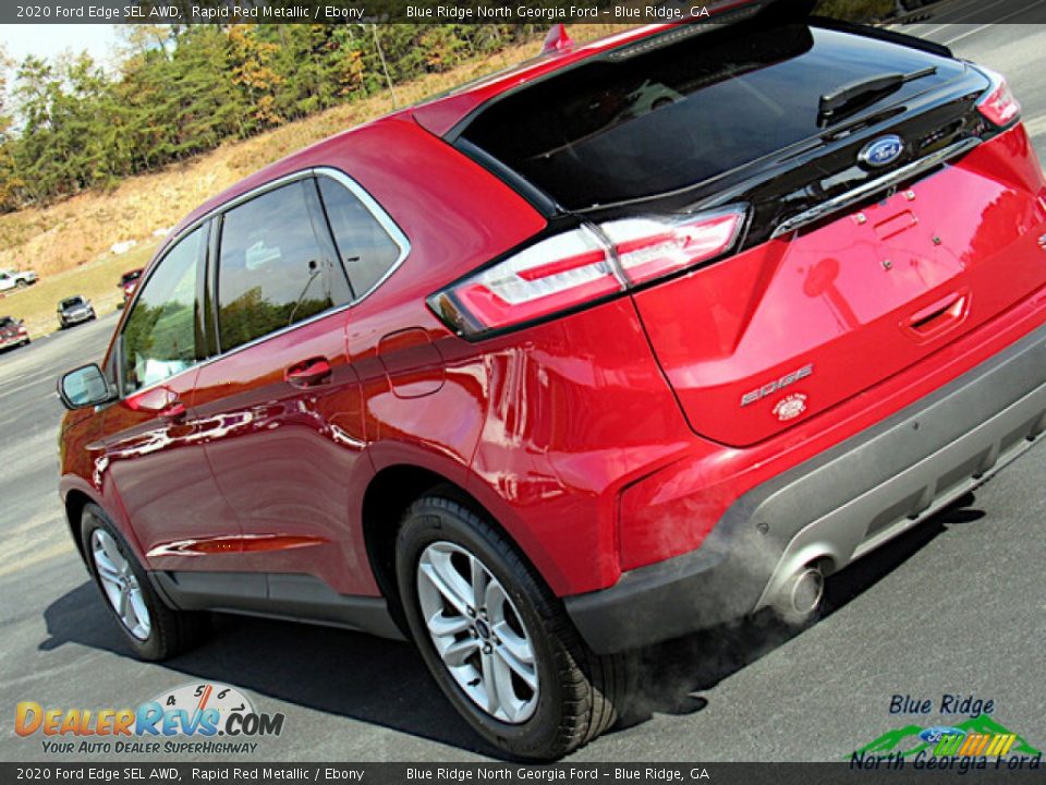 2020 Ford Edge SEL AWD Rapid Red Metallic / Ebony Photo #30
