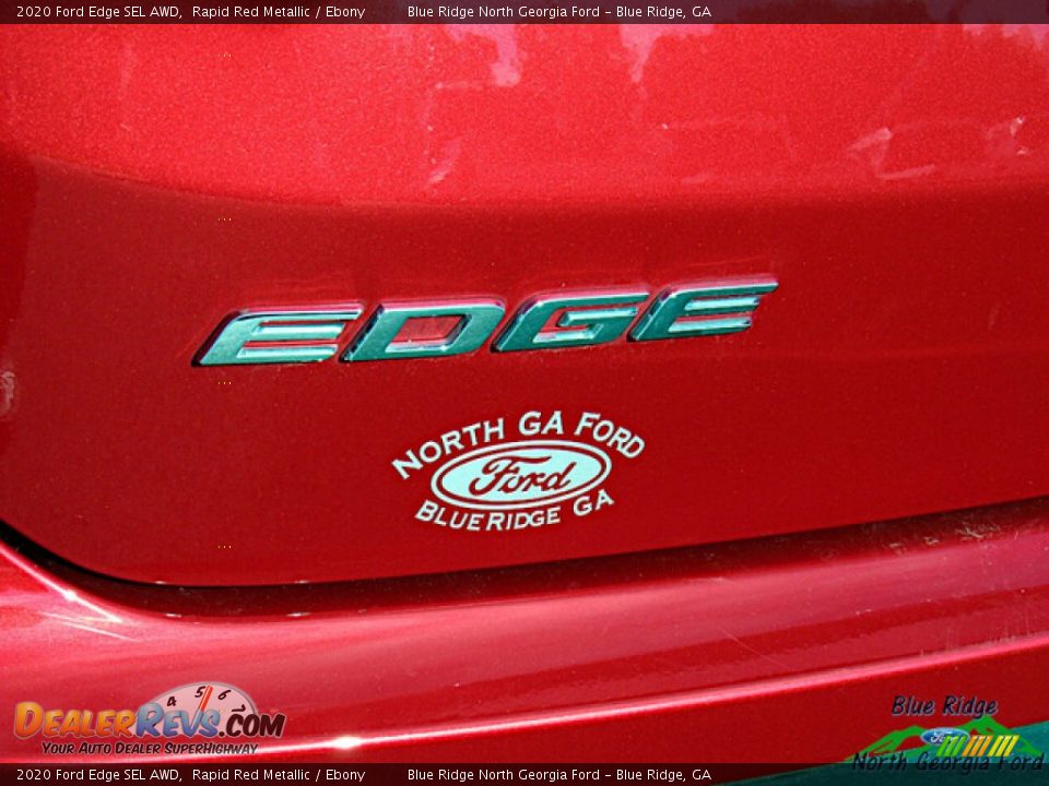 2020 Ford Edge SEL AWD Rapid Red Metallic / Ebony Photo #31