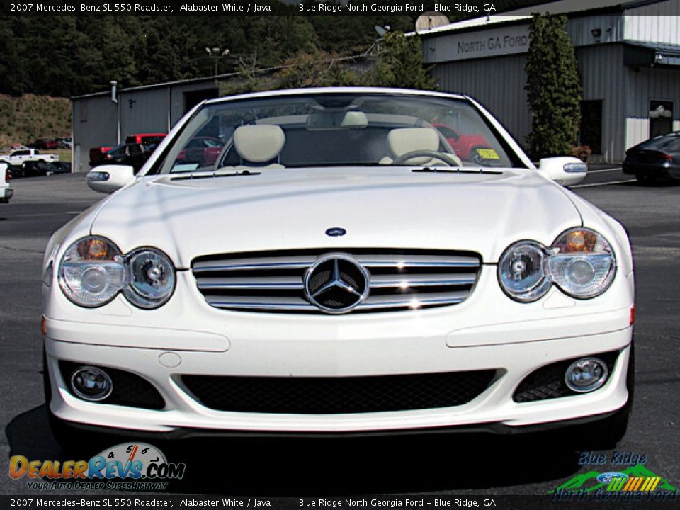 2007 Mercedes-Benz SL 550 Roadster Alabaster White / Java Photo #8