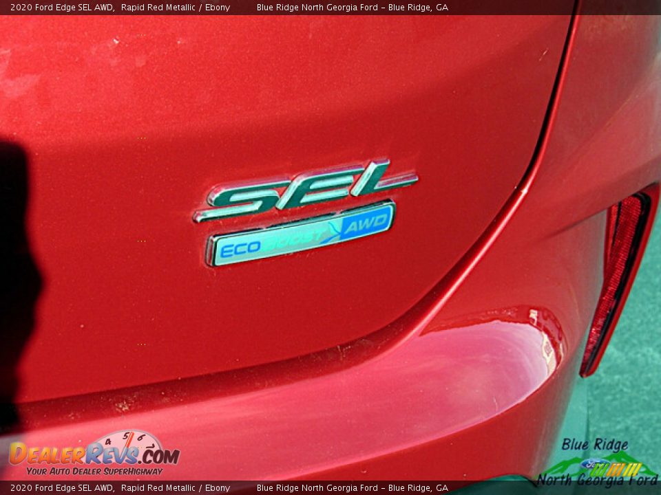 2020 Ford Edge SEL AWD Rapid Red Metallic / Ebony Photo #32