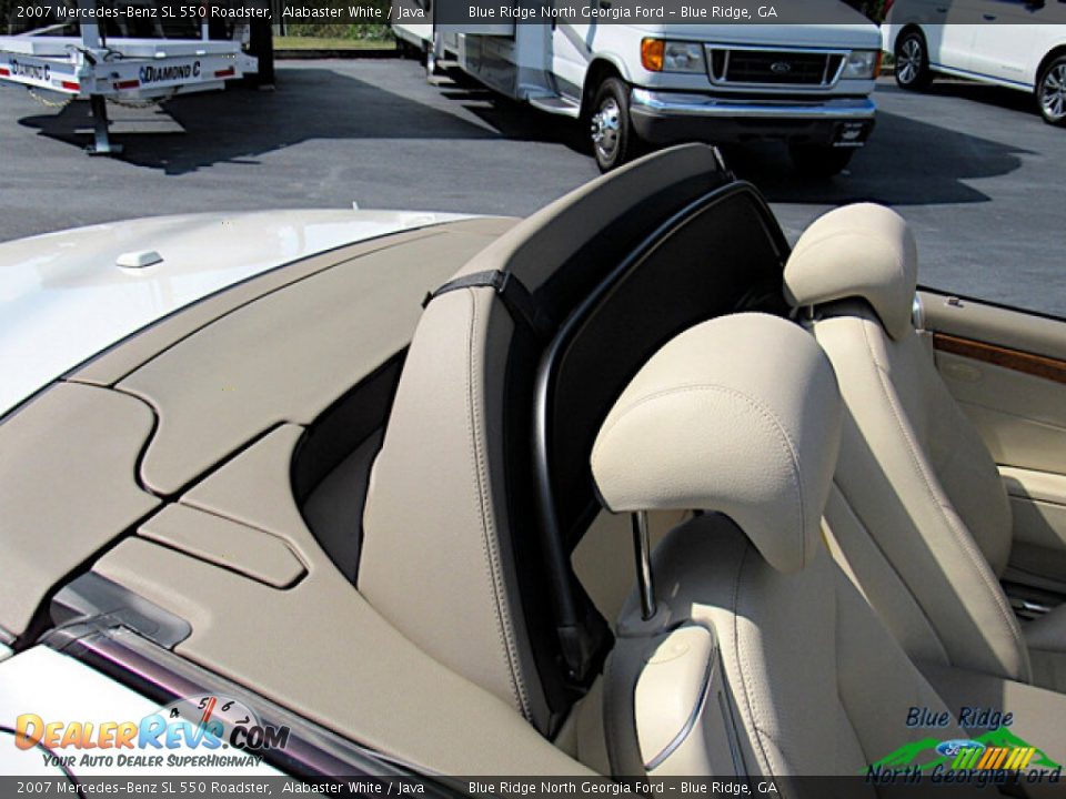 2007 Mercedes-Benz SL 550 Roadster Alabaster White / Java Photo #15