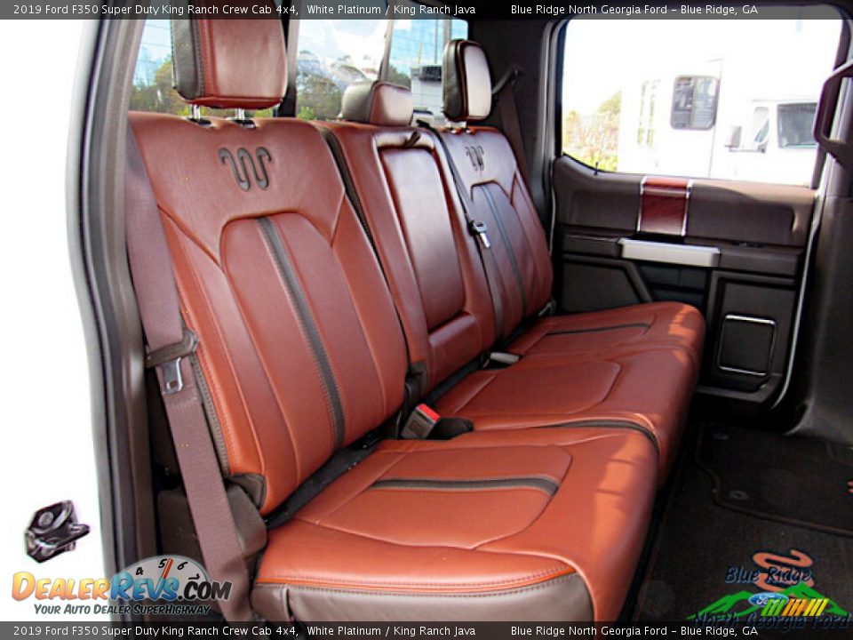 Rear Seat of 2019 Ford F350 Super Duty King Ranch Crew Cab 4x4 Photo #13