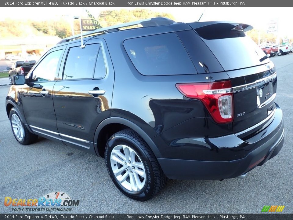 2014 Ford Explorer XLT 4WD Tuxedo Black / Charcoal Black Photo #3