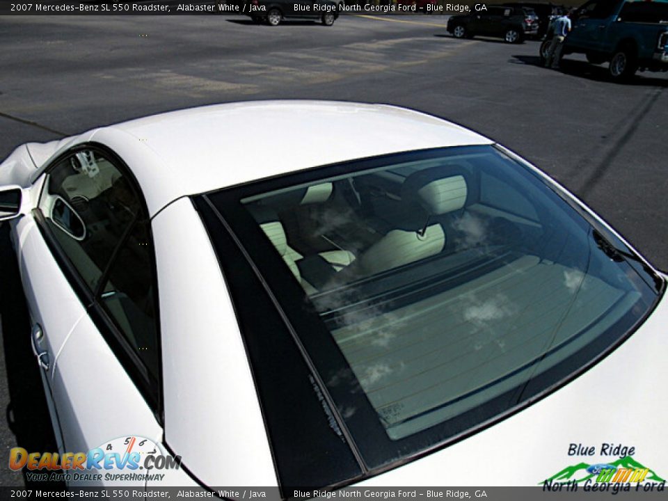 2007 Mercedes-Benz SL 550 Roadster Alabaster White / Java Photo #27