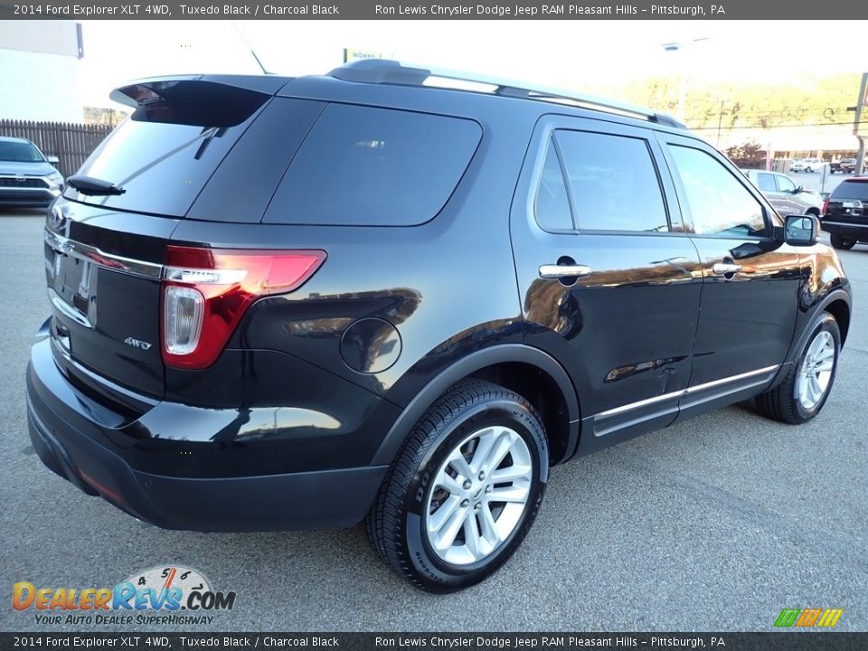 2014 Ford Explorer XLT 4WD Tuxedo Black / Charcoal Black Photo #6