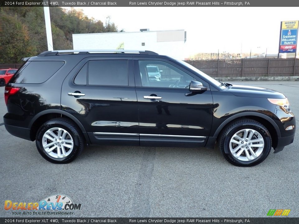 2014 Ford Explorer XLT 4WD Tuxedo Black / Charcoal Black Photo #7