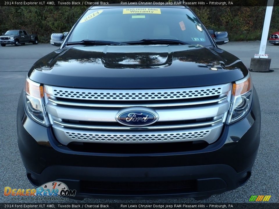 2014 Ford Explorer XLT 4WD Tuxedo Black / Charcoal Black Photo #9