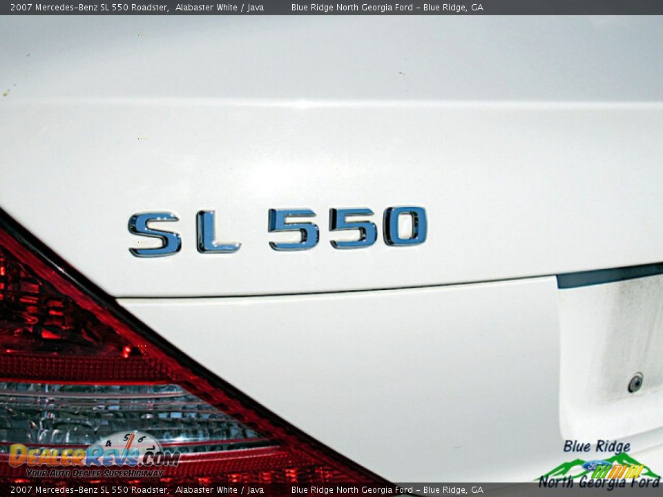 2007 Mercedes-Benz SL 550 Roadster Alabaster White / Java Photo #32