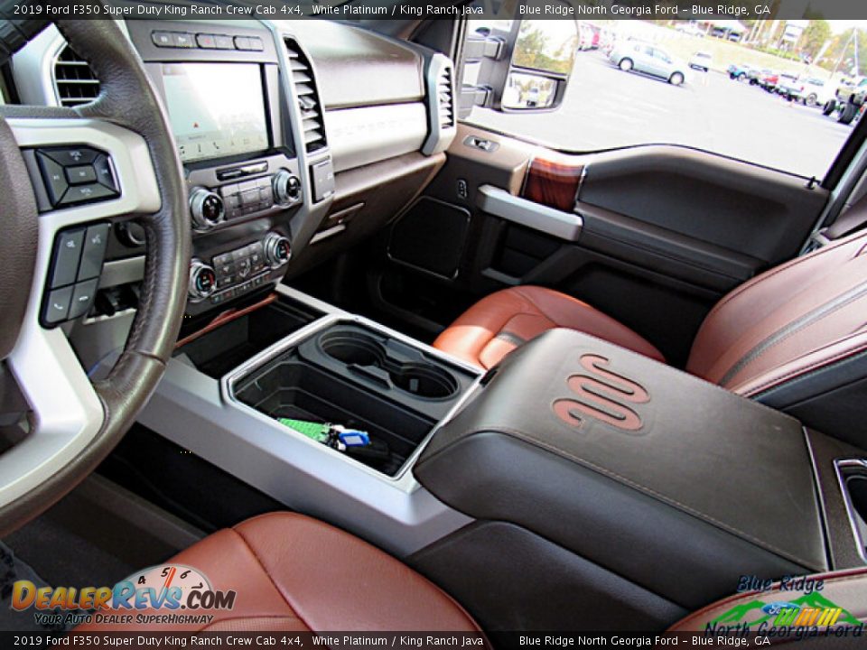2019 Ford F350 Super Duty King Ranch Crew Cab 4x4 White Platinum / King Ranch Java Photo #27
