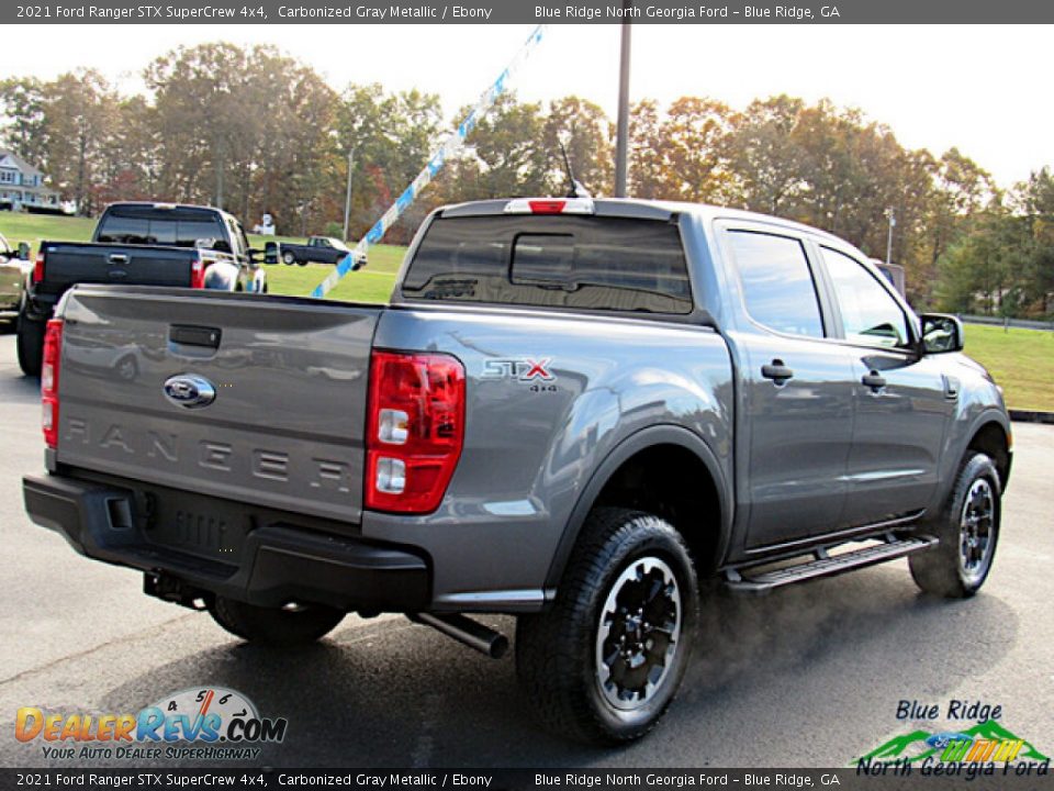 2021 Ford Ranger STX SuperCrew 4x4 Carbonized Gray Metallic / Ebony Photo #5