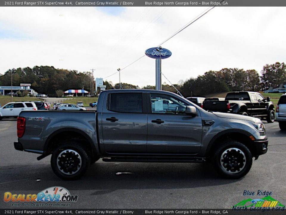 2021 Ford Ranger STX SuperCrew 4x4 Carbonized Gray Metallic / Ebony Photo #6